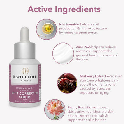 Be Soulfull 10% Niacinamide Spot Corrector Serum