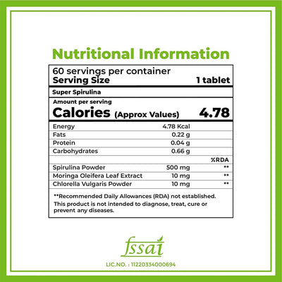 Boldfit Super Spirulina Tablets