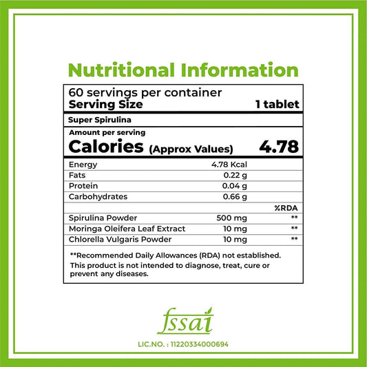 Boldfit Super Spirulina Tablets