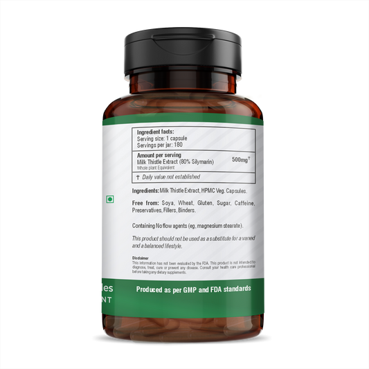 H&C Herbal Milk Thistle Veg Capsules
