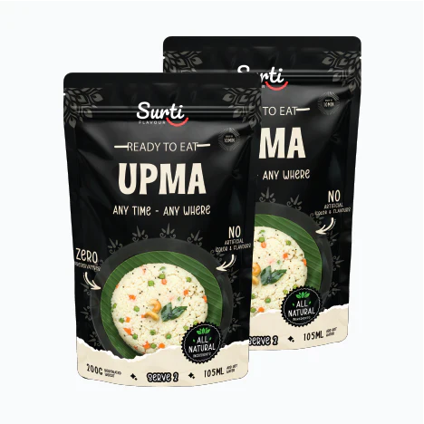 Surti Flovour Upma | Ready To Eat 400 gms | Pack Of 2 ( 200 gms each )