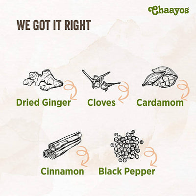 Chaayos Instant Tea Premix Masala Chai Sachets