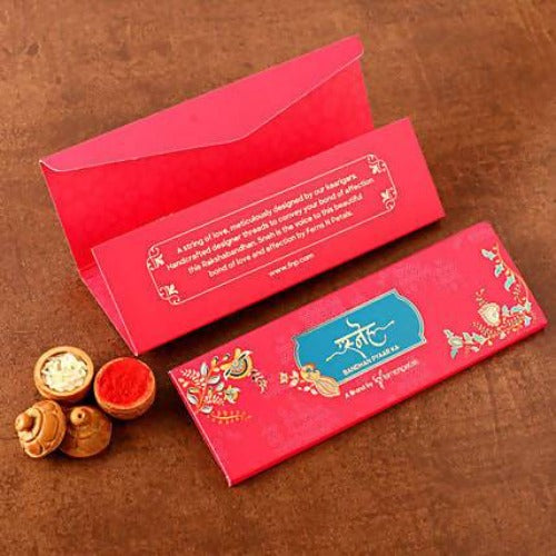 Cute Ganesha Rakhi and Cashew Jar