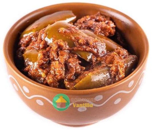 Godavari Vantillu Vankaya Avakaya (Brinjal Pickle) -  500 gms