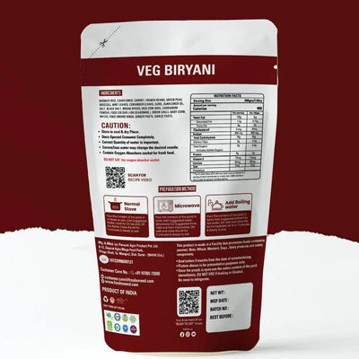 Fresh O Need Veg Biryani - Ready To Eat 200 gms