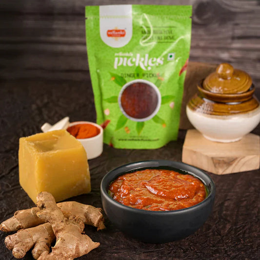 Vellanki Foods Ginger Pickle (with Tamarind) 500 gms