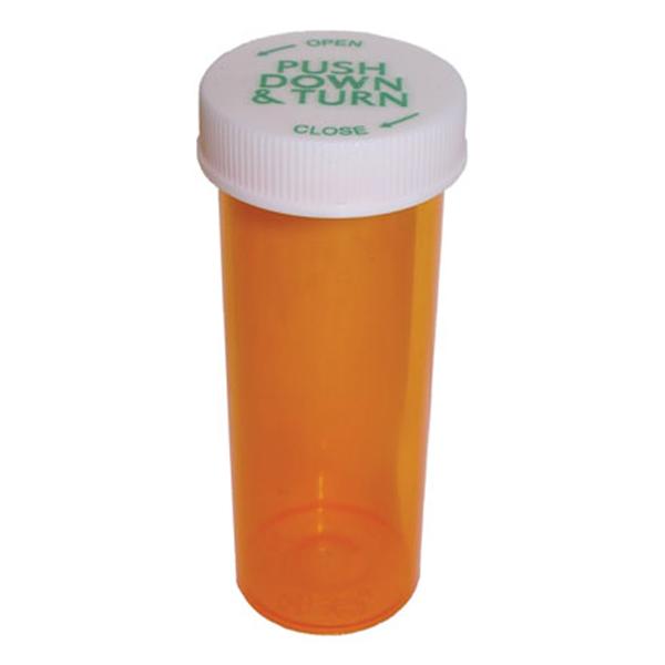 Amber Prescription Bottle 40 Dram Amber 1-4/5" Reusable Non-Sterile
