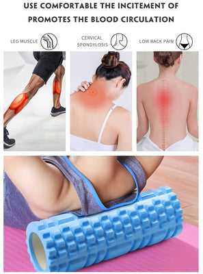 Core Balance Foam Roller For Deep Tissue Muscle Massage, Trigger Point Grid Sports Massager, Fitness Gym Physio