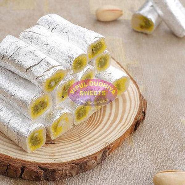 Vipul Dudhiya Sweets Kaju Pista Roll Sweets - 500 gms