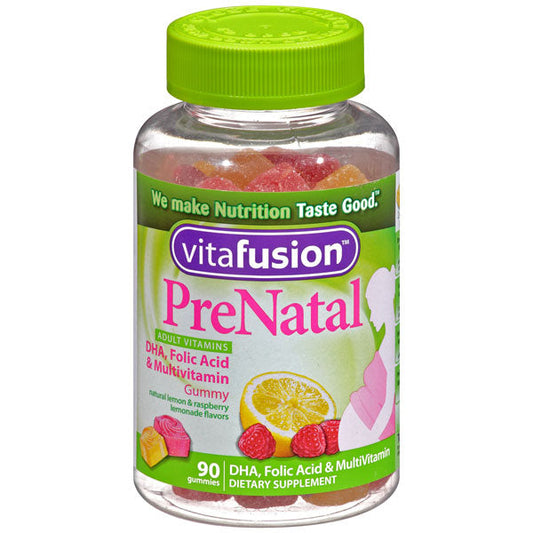 Vitafusion Prenatal Gummy Multivitamins with DHA, Folic Acid 90 ct
