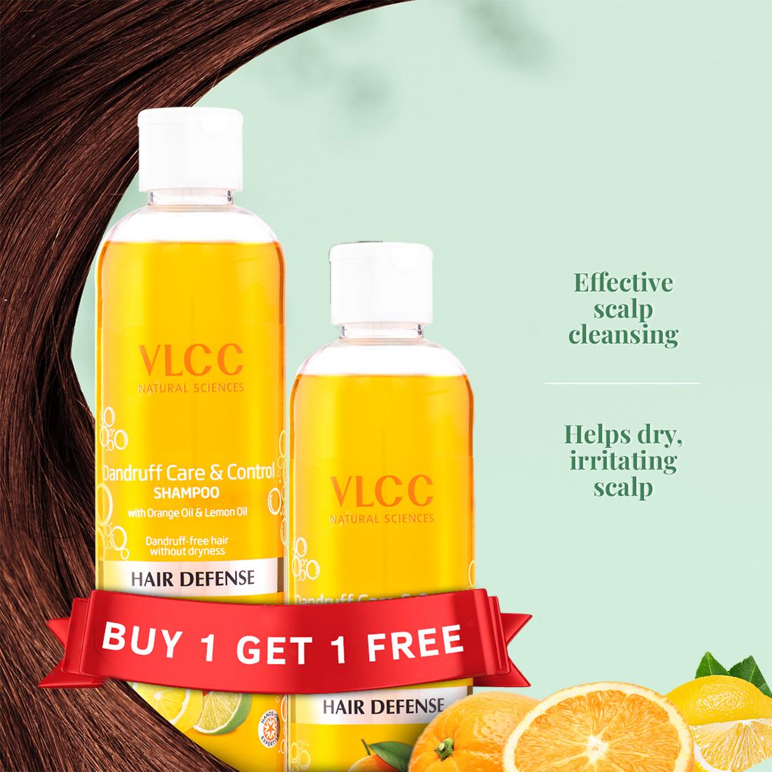 VLCC Dandruff Care & Control Shampoo, Buy 1 Get 1 (350 ml each)