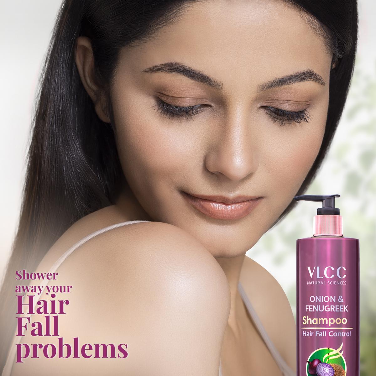 VLCC Onion & Fenugreek Shampoo for Hair Fall Control (300 ml)