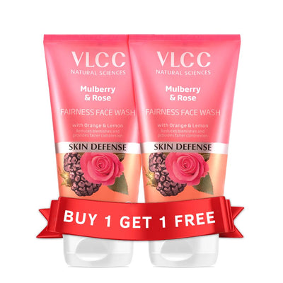 VLCC Mulberry & Rose Facewash (Buy 1, Get 1) (150 ml each)