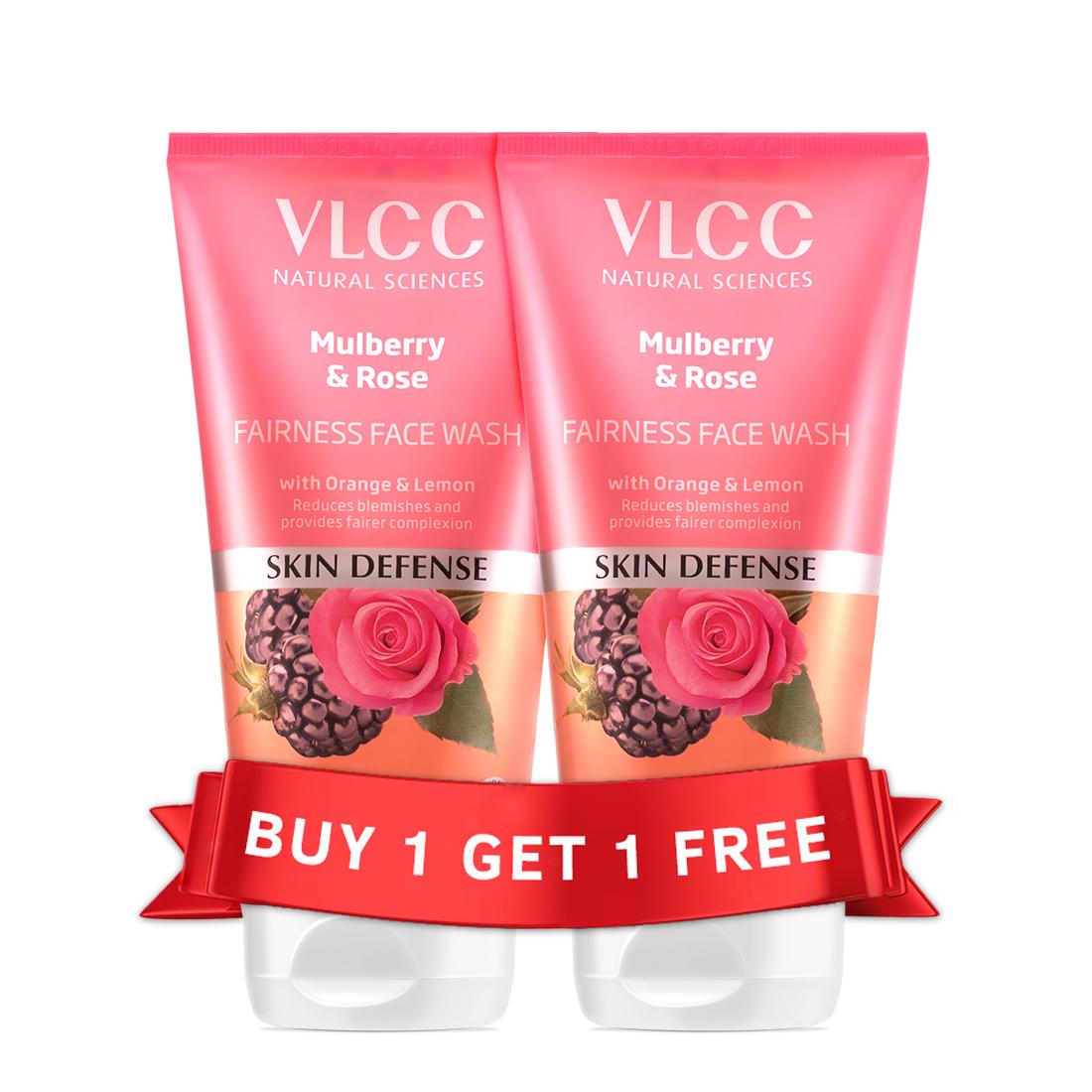 VLCC Mulberry & Rose Facewash (Buy 1, Get 1) (150 ml each)
