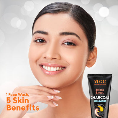 VLCC Ultimo Blends Charcoal Face Wash for Whitening & Detoxifying (100 ml)