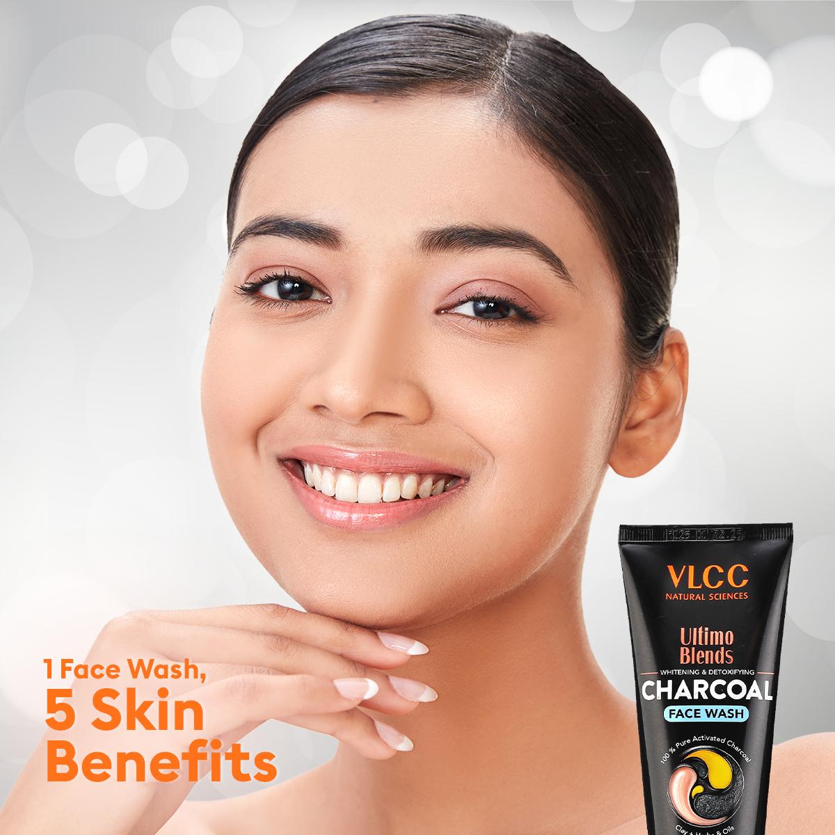 VLCC Ultimo Blends Charcoal Face Wash for Whitening & Detoxifying (100 ml)