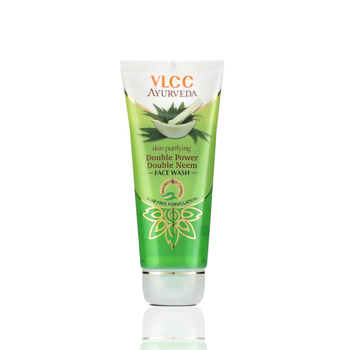 VLCC Ayurveda Skin Purifying Double Power Double Neem Face Wash (100 ml)