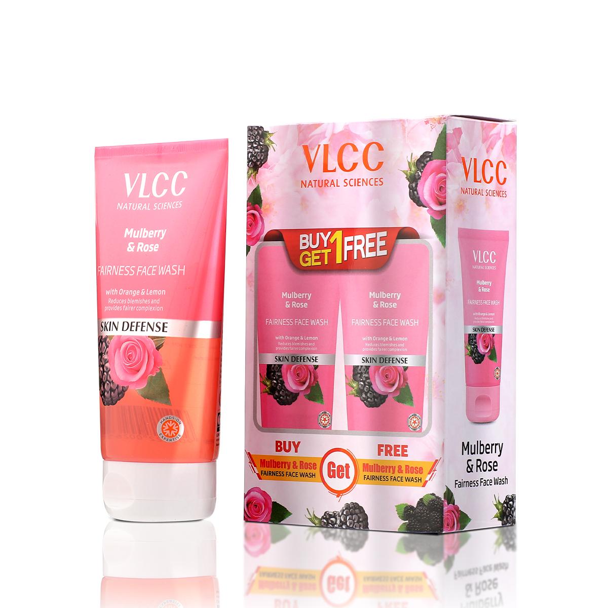 VLCC Mulberry & Rose Facewash (Buy 1, Get 1) (150 ml each)