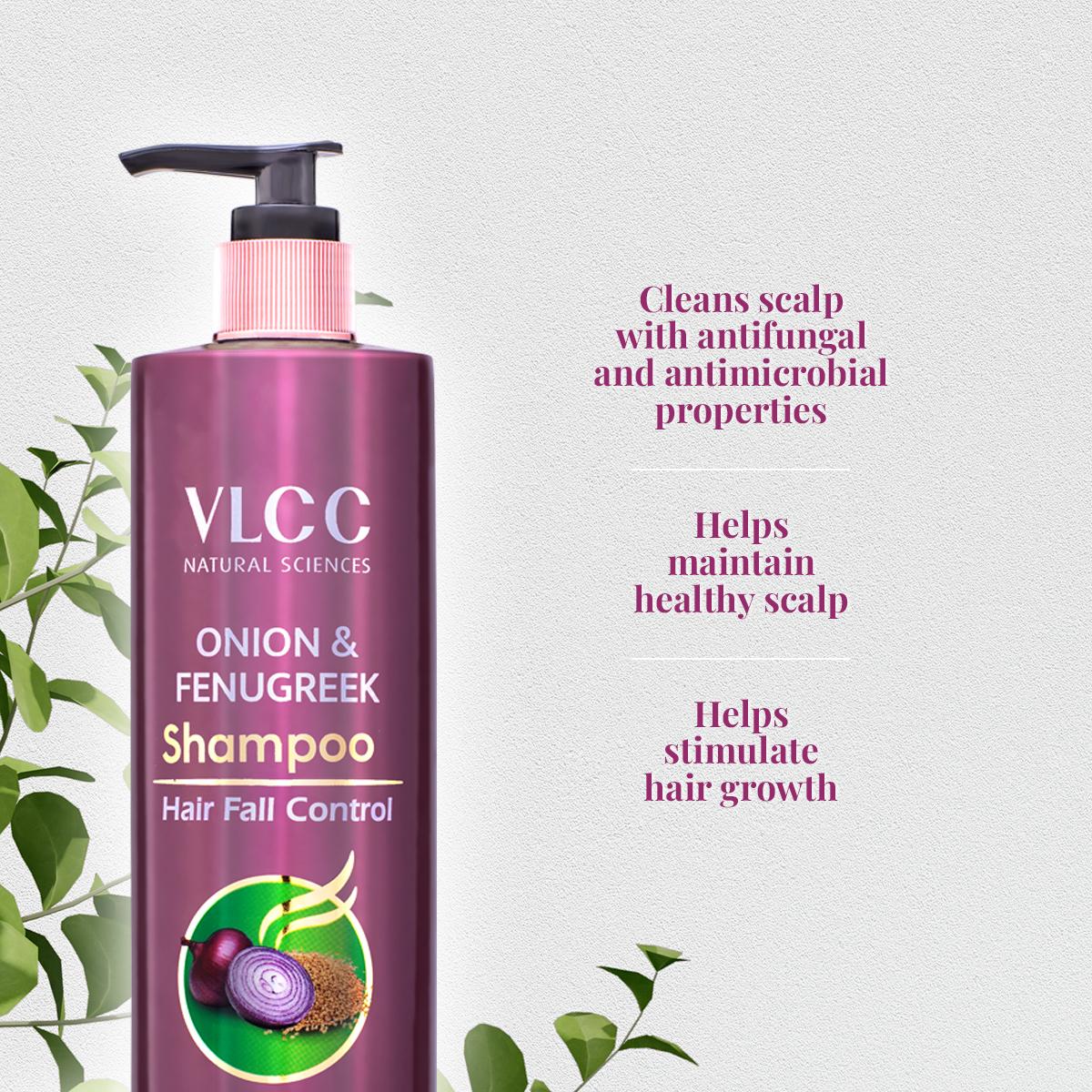 VLCC Onion & Fenugreek Shampoo for Hair Fall Control (300 ml)