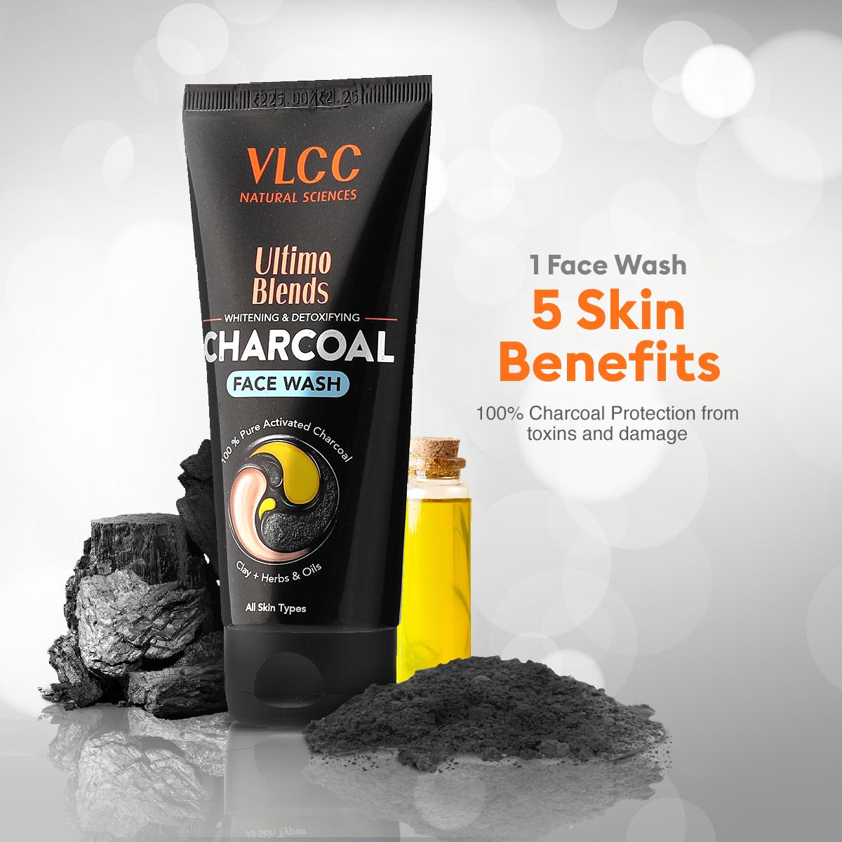 VLCC Ultimo Blends Charcoal Face Wash for Whitening & Detoxifying (100 ml)
