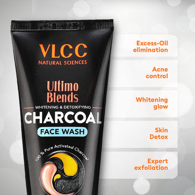 VLCC Ultimo Blends Charcoal Face Wash for Whitening & Detoxifying (100 ml)