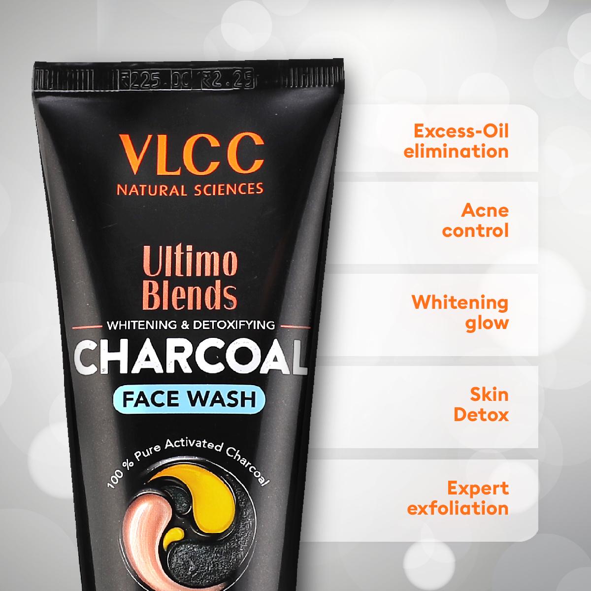 VLCC Ultimo Blends Charcoal Face Wash for Whitening & Detoxifying (100 ml)