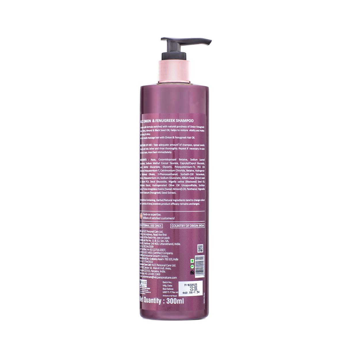 VLCC Onion & Fenugreek Shampoo for Hair Fall Control (300 ml)