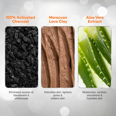 VLCC Ultimo Blends Charcoal Face Wash for Whitening & Detoxifying (100 ml)