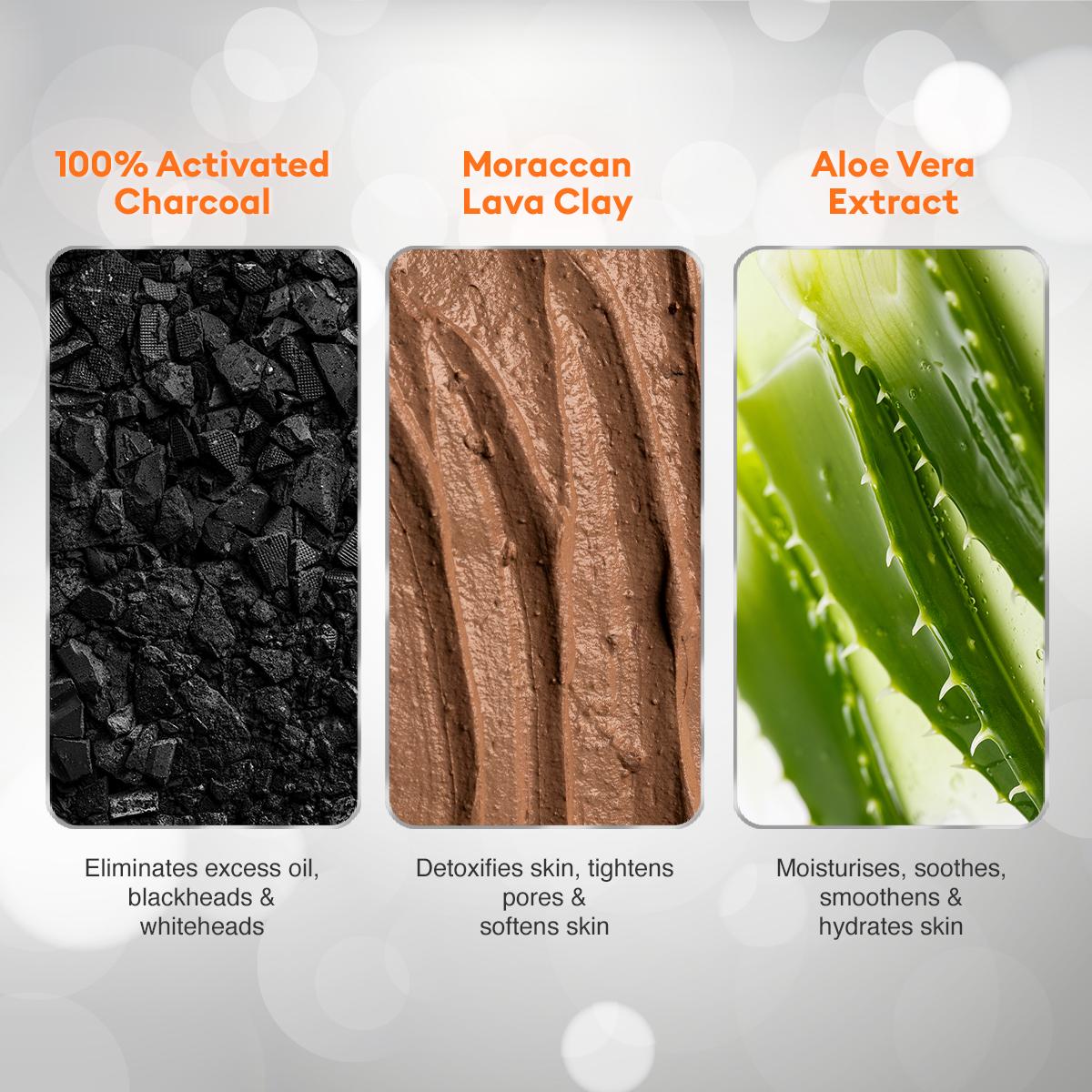 VLCC Ultimo Blends Charcoal Face Wash for Whitening & Detoxifying (100 ml)