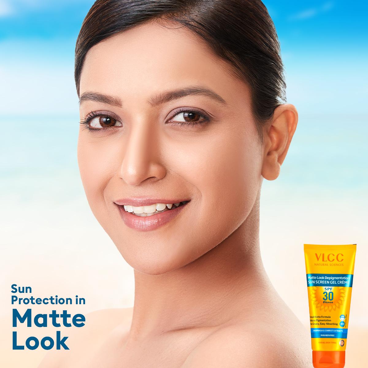 VLCC Matte Look Depigmentation SPF 30 PA ++ Sunscreen Gel Cream (100 gm), with 25 gm extra