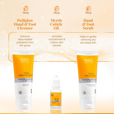 VLCC Pedicure-Manicure Hand & Foot Kit (210 gm)