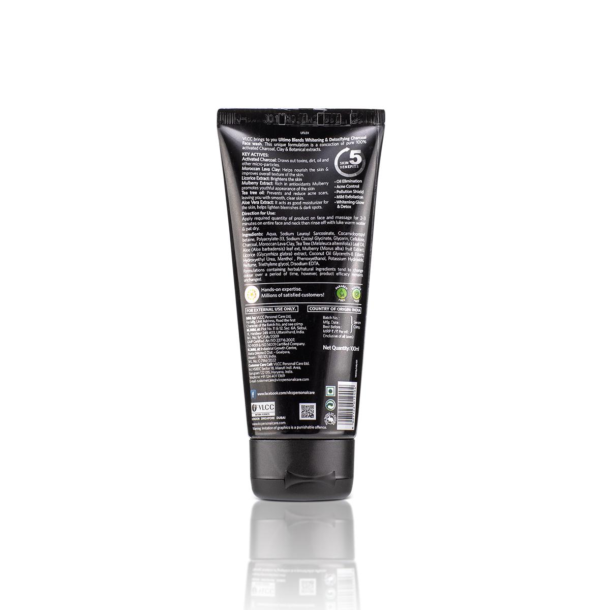 VLCC Ultimo Blends Charcoal Face Wash for Whitening & Detoxifying (100 ml)