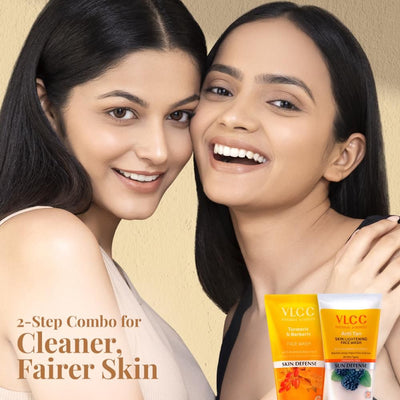 VLCC Turmeric & Berberis Face Wash + Anti Tan Face Wash (Buy 1 Get 1) (150 ml each)