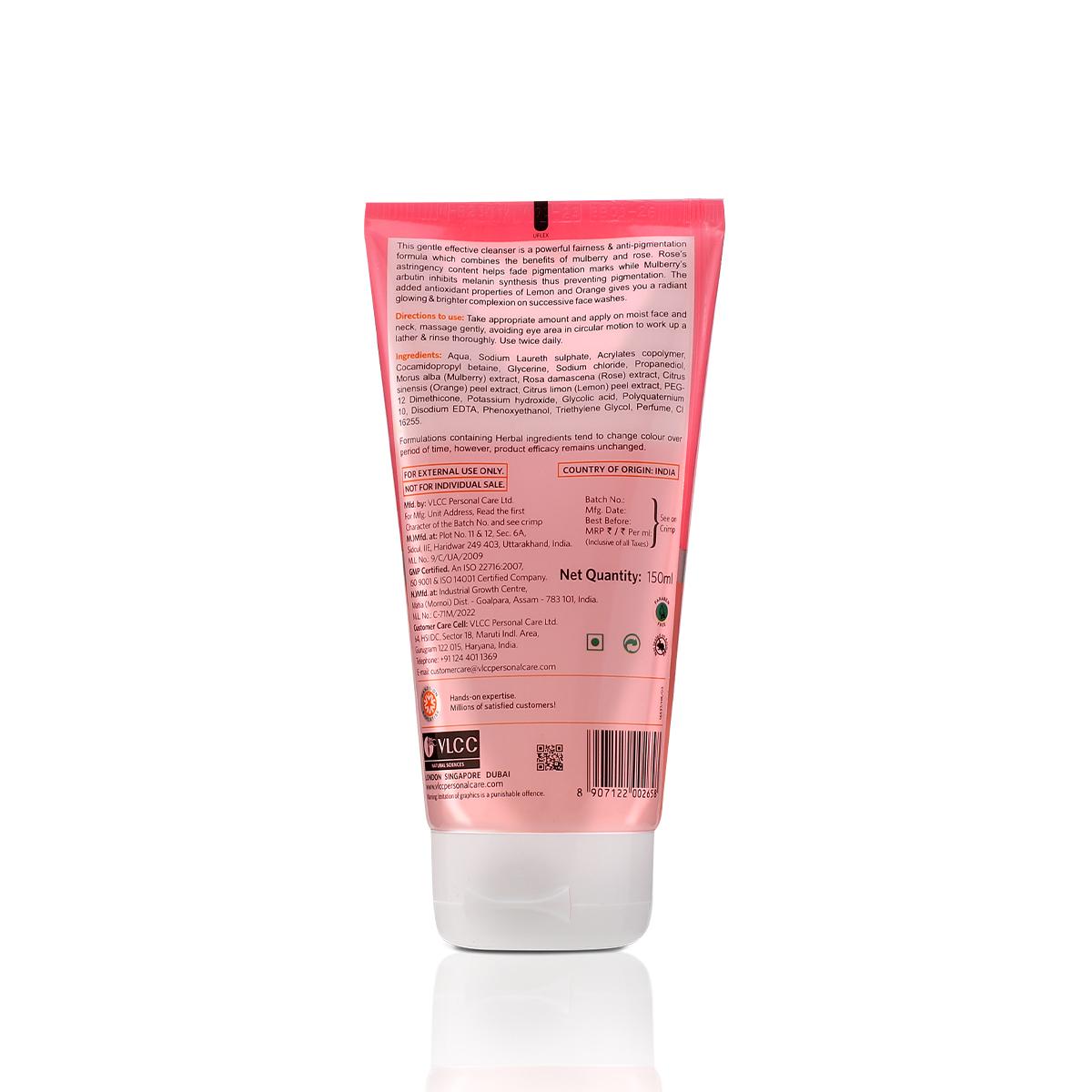 VLCC Mulberry & Rose Facewash (Buy 1, Get 1) (150 ml each)