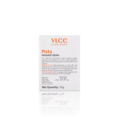 VLCC Pista Massage Cream - Normal to Dry Skin (50 gm)