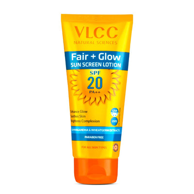VLCC Fair + Glow Sunscreen Lotion SPF 20 PA ++