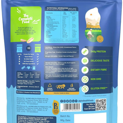 Alpino High Protein Super Rolled Oats Unsweetened