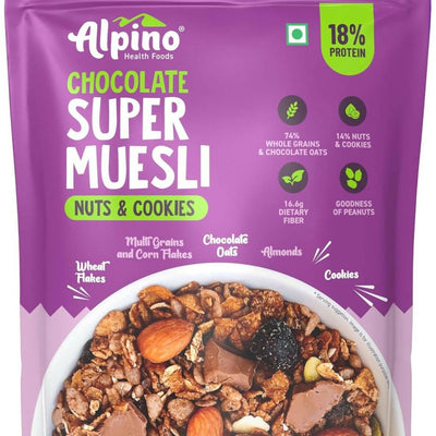 Alpino Chocolate Super Muesli Nuts & Cookies