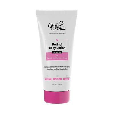Chemist At Play Retinol Anti-Aging Body Lotion + Brightening Boost Face Wash Combo