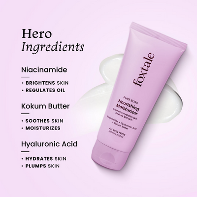 Foxtale Nourishing Face Moisturizer with Niacinamide for 24 Hr Hydration & Lightweight