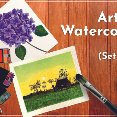 Brustro Artists Watercolour Pan Set of 25