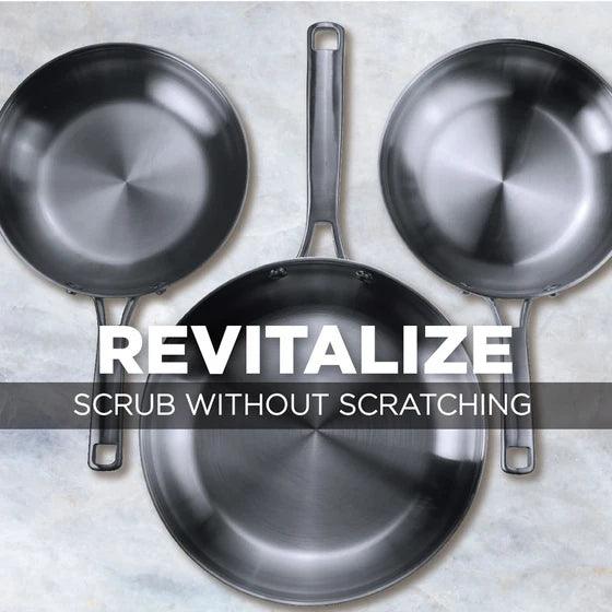 Stainless Steel Cookwear And Sink And Quartz Clean And Shine