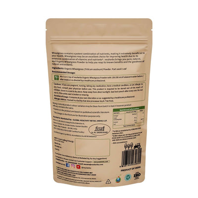 Organic Wheatgrass Powder for Improved Immunity & Digestion