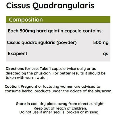 Ayurvedashree Cissus 500mg Capsules