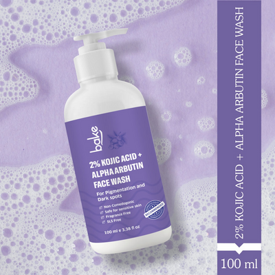 Bake 2% Kojic Acid Face Wash With Alpha Arbutin