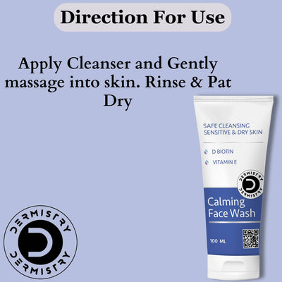 Dermistry Dry & Sensitive Skin Body Milk Lotion & Calming Face Wash
