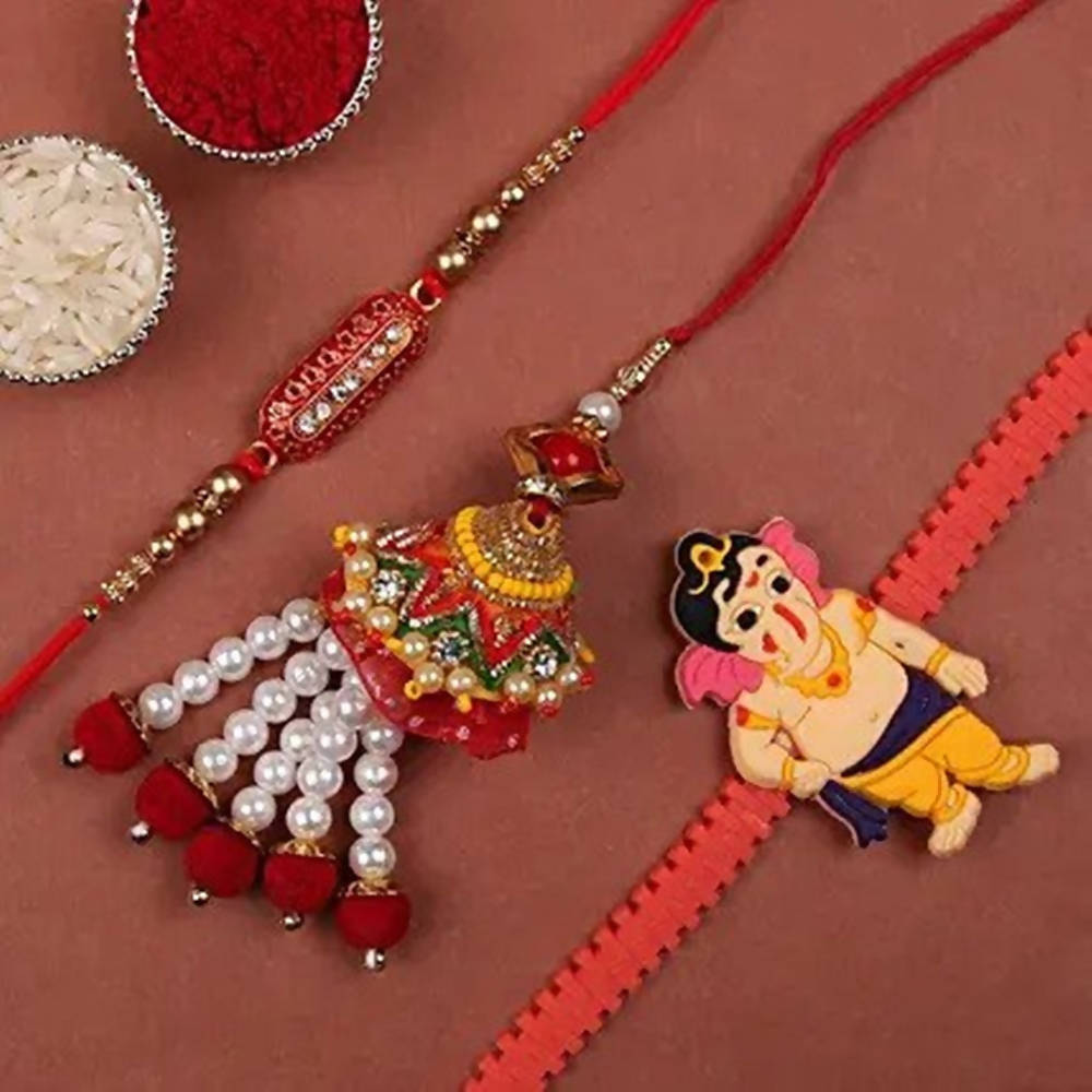 Family Rakhi Set With Two Dairy Milk Bars