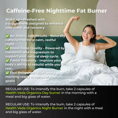 Health Veda Organics Day Time & Night Time Proburners Capsules Combo Packs