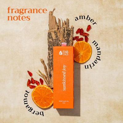 Fab Oils Sunkissed Joy Perfume Oil Citrus, Orange & Amber Blend