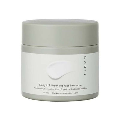 Gabit Salicylic Acid & Green Tea Face Moisturiser For Acne, Blackheads & Open Pores